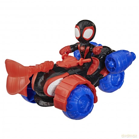 Hasbro Disney Jr Marvel: Spidey And His Amazing Friends - Miles 'Spin' Morales Techno Racer Vehicle (G2460)