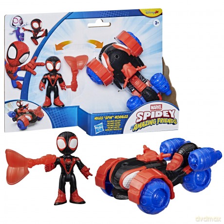 Hasbro Disney Jr Marvel: Spidey And His Amazing Friends - Miles 'Spin' Morales Techno Racer Vehicle (G2460)