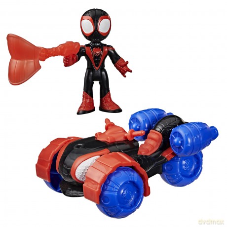 Hasbro Disney Jr Marvel: Spidey And His Amazing Friends - Miles 'Spin' Morales Techno Racer Vehicle (G2460)