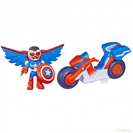 Hasbro Marvel: Iron Man And His Awesome Friends - Captain America:Sam Wilson Super Bike Vehicle (G2691)