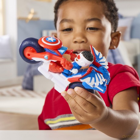 Hasbro Marvel: Iron Man And His Awesome Friends - Captain America:Sam Wilson Super Bike Vehicle (G2691)