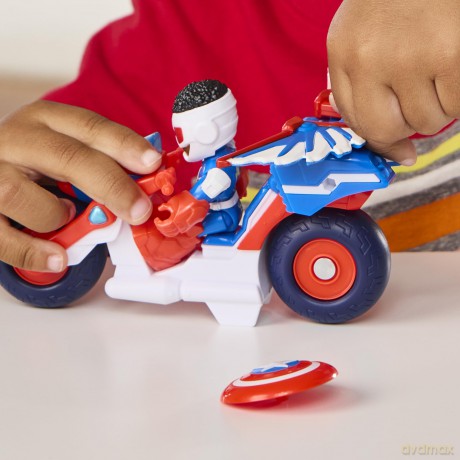Hasbro Marvel: Iron Man And His Awesome Friends - Captain America:Sam Wilson Super Bike Vehicle (G2691)