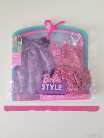 Mattel Barbie: Fashions - Pack Of 2 (4 Designs) Cdu - Barbie Style Fashions (JJN93)