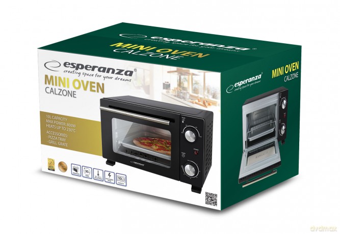 Esperanza Mini Piekarnik Calzone 10l 800w