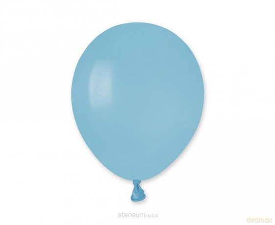 Balony Gemar pastel baby blue macaron 100szt