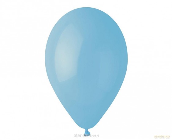 Balony Gemar pastel baby blue macaron 100szt