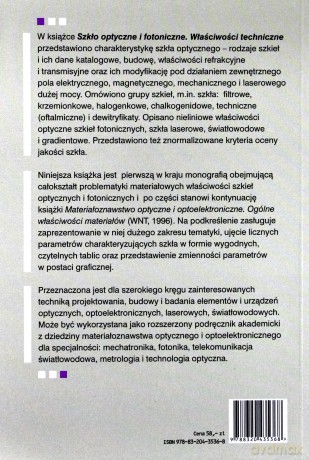 Szkło optyczne i fotoniczne [KSIĄŻKA]