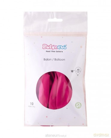 Balony lateksowe Pastel fuchsia 45cm 10szt