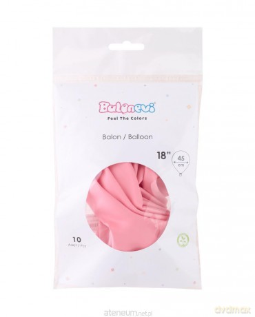 Balony lateksowe Pastel różowe 45cm 10szt