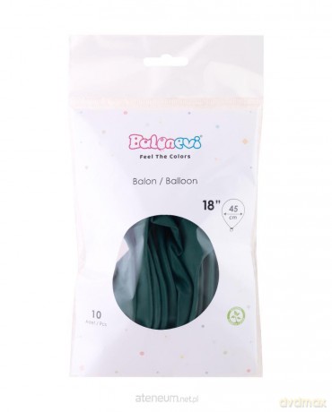 Balony lateksowe Pastel zielone 45cm 10szt