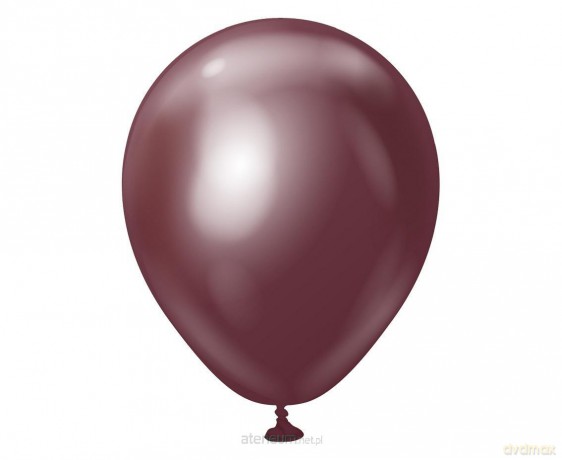 Balony mirror bordowe 13cm 100szt