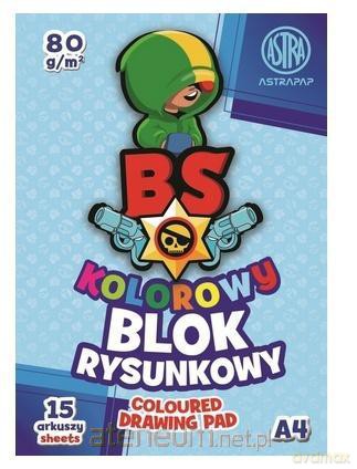 Blok kolorowy barwiony A4/15K 80g (10szt)
