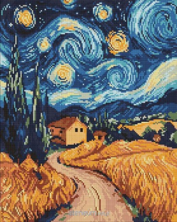 Diamentowa mozaika - Ukraińska noc 40x50cm