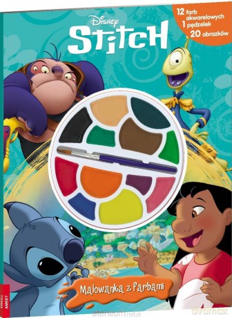 Disney Stitch. Malowanka z farbami [KSIĄŻKA]