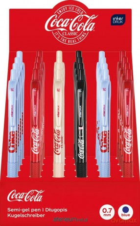 Długopis automatyczny Coca-Cola nieb. mix (24szt)