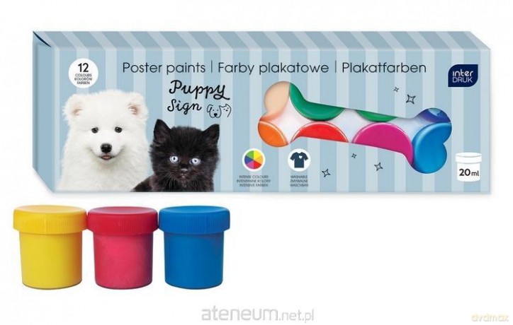 Farby plakatowe Puppy Sign 20ml 12 kolorów