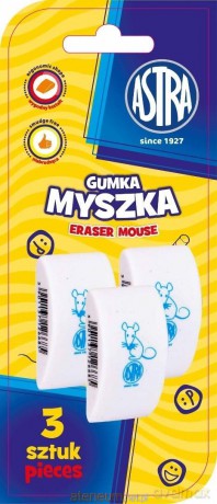 Gumka myszka 3szt