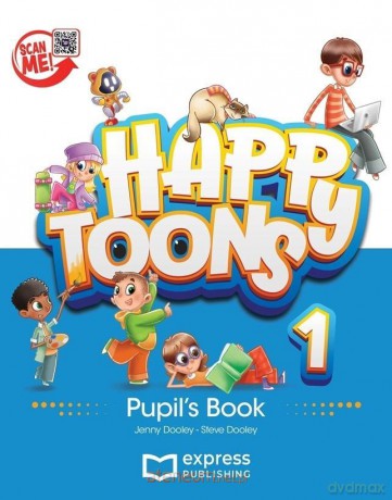 Happy Toons 1 edycja międzyna. PB + DigiBook (kod) - Jenny Dooley, Steve Dooley [KSIĄŻKA]