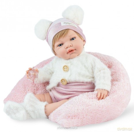 Lalka hiszpańska Reborn Sweet Baby z poduszką 42cm