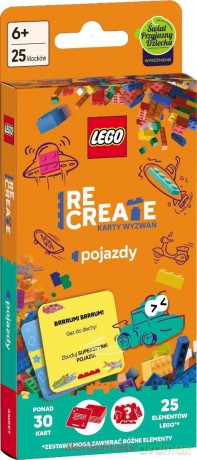 Lego Recreate. Karty wyzwań. Pojazdy [KARTY]