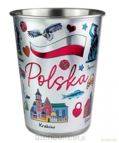 Metalowy kubek Polska 250ml ILP-KUB-M-PL-01