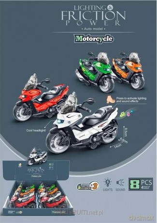 Motor z napędem ze światłem i dżwiękiem