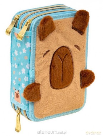 Piórnik potrójny z wyposaż. Jumbo Fluffy Capy