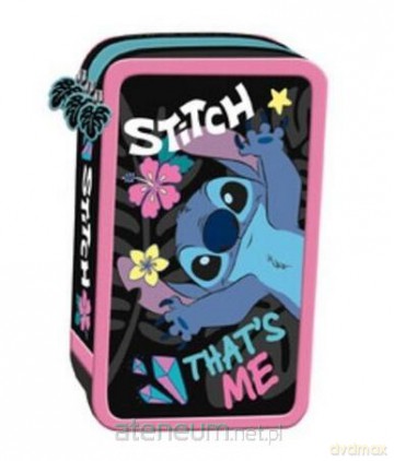Piórnik potrójny z wyposażeniem Stitch