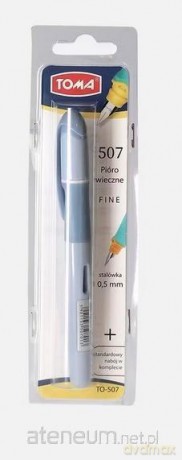 Pióro wieczne Rubber szaro-niebieskie