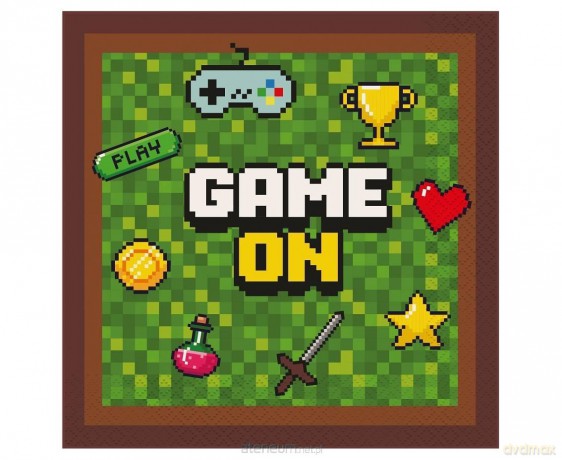 Serwetki pa[oerowe Game On 33x33cm 20szt