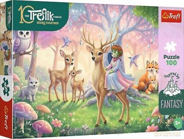 TREFL 100 el. Zwierzęta z magicznego lasu [PUZZLE]