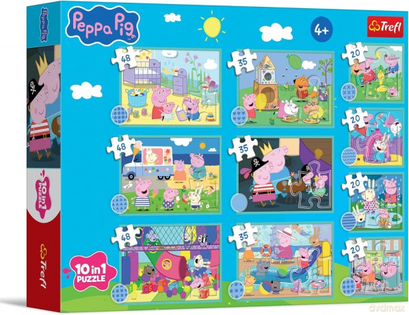 TREFL 10w1 Zabawny świat Peppy [PUZZLE]
