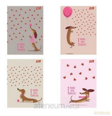 Zeszyt A4/32k kratka Dachshund (15szt)