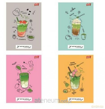 Zeszyt A5/32k kratka Matcha Mood (15szt)