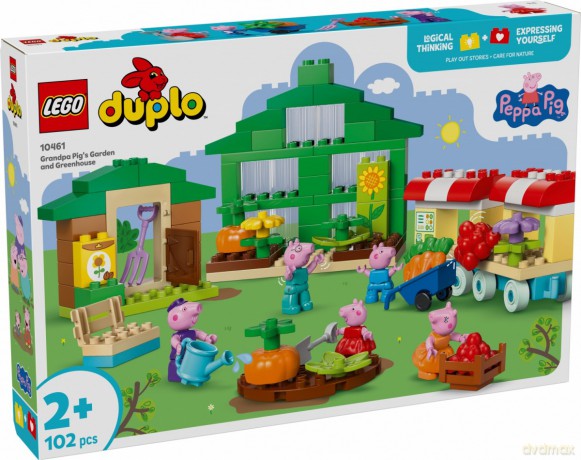 LEGO DUPLO Peppa Pig Ogród i szklarnia Dziadka świnki (10461) [KLOCKI]