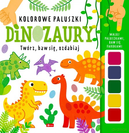 Dinozaury. Kolorowe paluszki - Wojciech Baturo [KSIĄŻKA]
