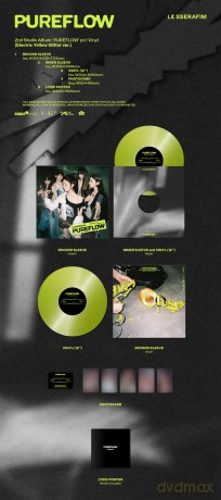 Le Sserafim: 2nd Studio Album Pureflow Pt.1 (Electric Yellow Glitter Ver.) [Winyl]