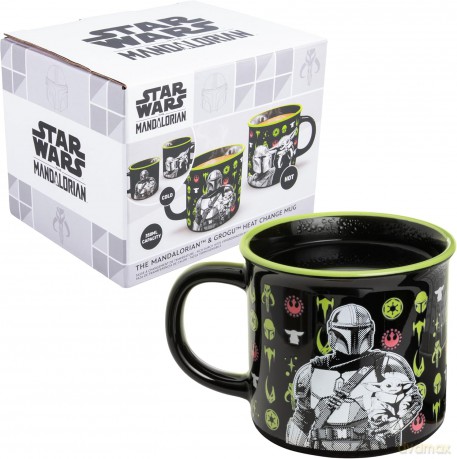 Paladone: Star Wars The Mandalorian - Mandalorian and Grogu Heat Change Mug (PP16271MAN)