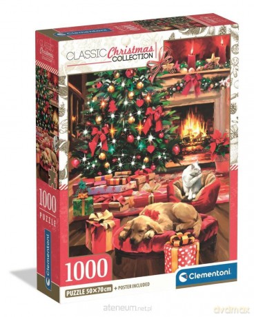 CLEMENTONI 1000 el. Xmas Coll. Christmas By The Fire [PUZZLE]