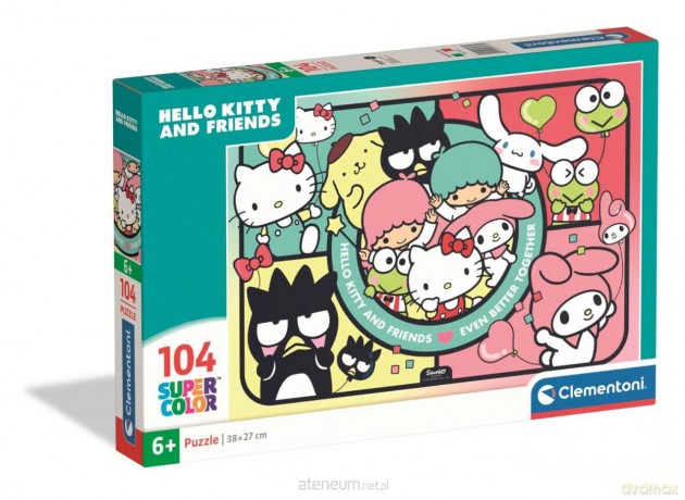 CLEMENTONI 104 el. Super Color Hello Kitty [PUZZLE]