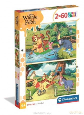 CLEMENTONI 2x60 el. Winnie The Pooh 100 [PUZZLE]