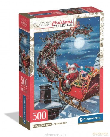 CLEMENTONI 500 el. Xmas Coll. Midnight Sleigh Ride [PUZZLE]