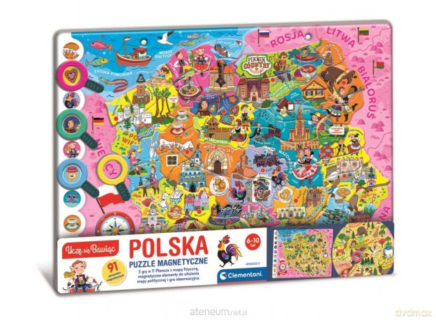 CLEMENTONI Magnetyczne Polska [PUZZLE]