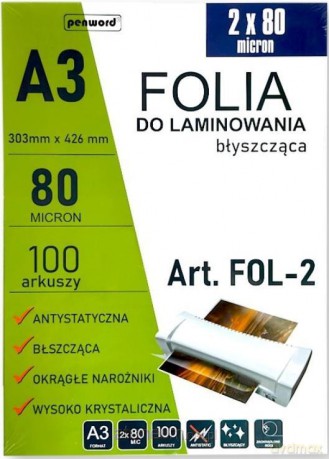 Folia do laminowania A3 100szt