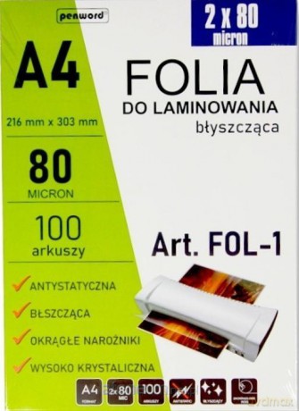 Folia do laminowania A4 100szt