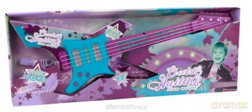 Gitara basowa różowa