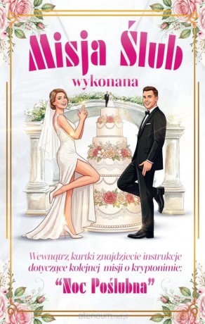 Karnet Ślub z kostką - grą erotyczną