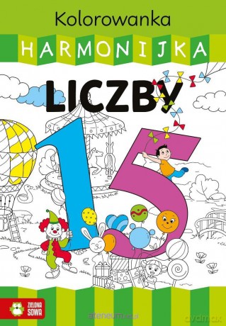 Kolorowanka harmonijka. Liczby - Justyna Zalewska [KSIĄŻKA]