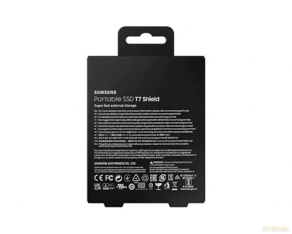 Dysk SSD T7 Shield 2TB USB 3.2, czarny