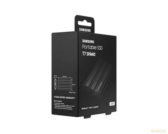 Dysk SSD T7 Shield 2TB USB 3.2, czarny